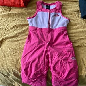 Kids North Face pink snow suit